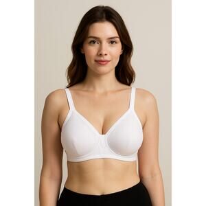 Classic White Full Coverage Bra Playtex 38B Comfort Lift Everyday Wear